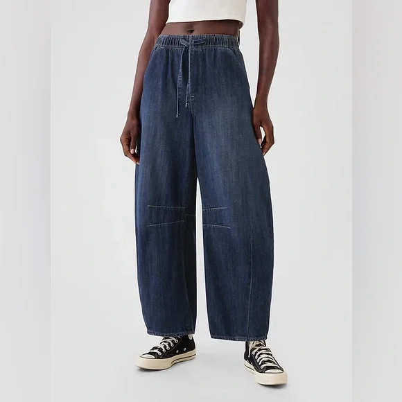 NWT! GAP Dark Indigo Mid Rise Easy Horseshoe Jeans - Size XL 🩷 #607775 - Picture 2 of 10